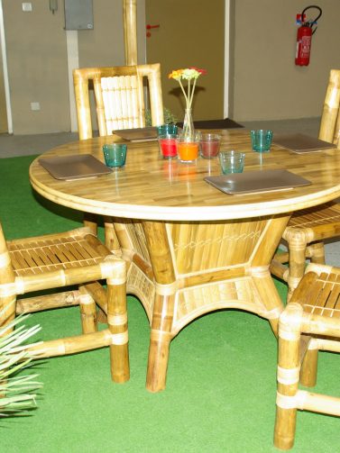 Table 120cm Bambou Extérieur | Rêve de Bambou